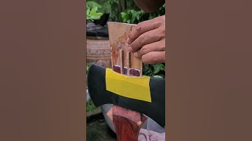 How did he make a beautiful axe handle with basic tools? #shorts #woodworking