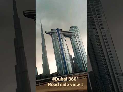 #dubai# 360° evening view from my car #@ Dubai