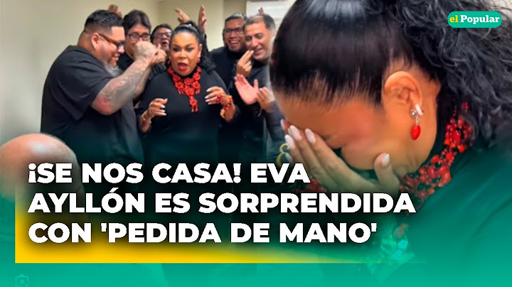 ¡EVA AYLLÓN SE CASA! La cantante fue sorprendida con romántica 'PEDIDA DE MANO' #diarioelpopular