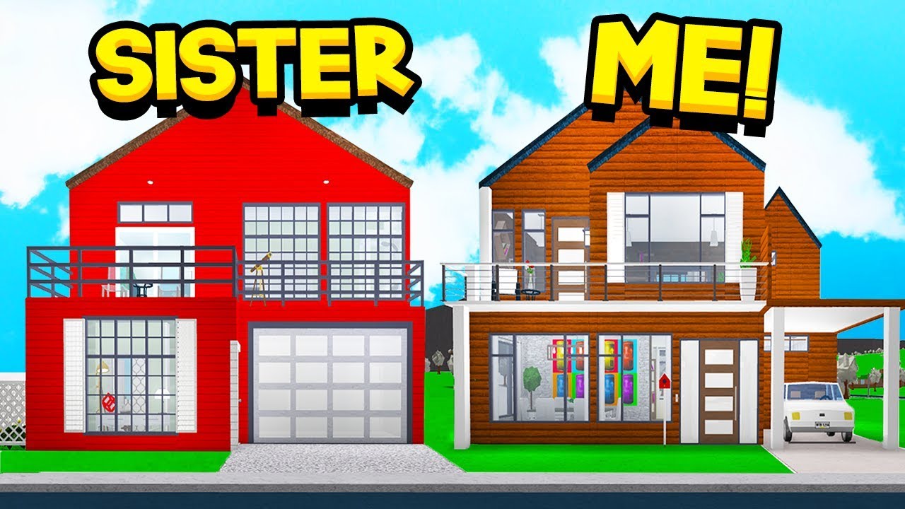 Sister Vs Brother Bloxburg 10x10 House Build Off Roblox Youtube - dylan the hyper roblox house