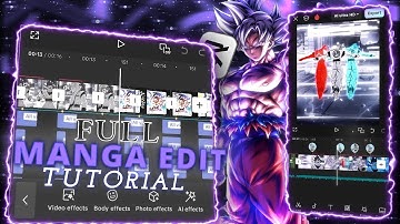 Full Manga Edit Tutorial In Capcut 💀🥶 |