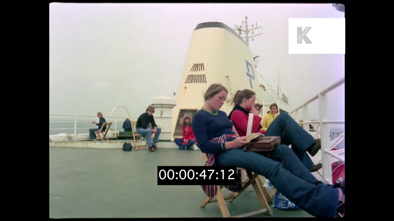 1970s Ferry Arriving At Hamburg, Germany, HD From 35mm