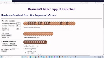 MAT 118 - One Proportion Applet