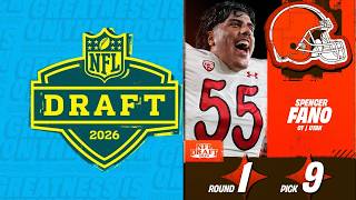 2026 NFL DRAFT RD 1 PK 9 Spencer Fano To The Cleveland browns