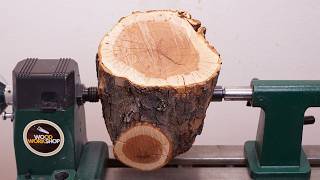 The Hidden Beauty in an Apple Log - Woodturning