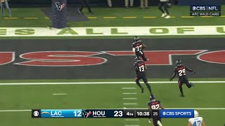 Texans Return Blocked Extra Point For A PICK-2 - CHARGERS vs TEXANS - SUPER WILD CARD WEEKEND