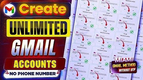 Unlimited Gmail Create Method 2025 | Create Gmail Accounts Without Phone Number Verification