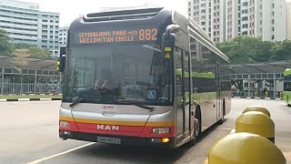 SMRT Feeder Bus Service 882 Hyperlapse (Loop)