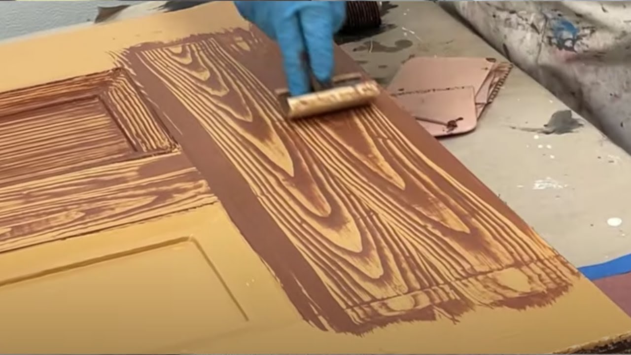 How to Create a WOOD LOOK Finish Using Paint and Stain! 