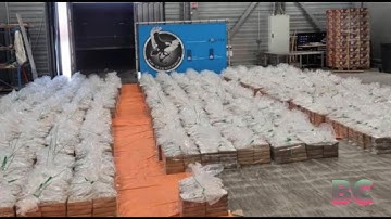 Record-breaking 17,600 pounds of cocaine seized in the Netherlands
