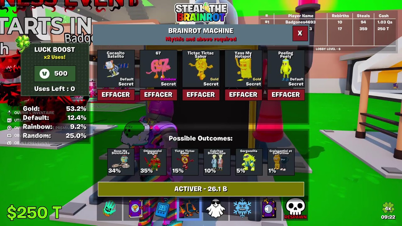 Live fr trade Steal The brainrot