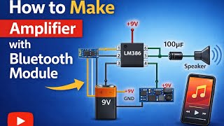 Bluetooth Amplifier Using LM386 | Complete Circuit & Working Explained