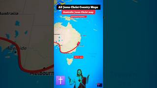 Australia Jesus Christ Country Maps #jesus #jesuschrist #australia #respect #maps #viral #jesus