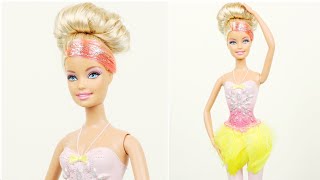 Barbie Balerin Oldu!! Kırmızı ve Sarı Saçlı Barbie Yapımı ve Sarı Tütü Etek Nasıl Yapılır