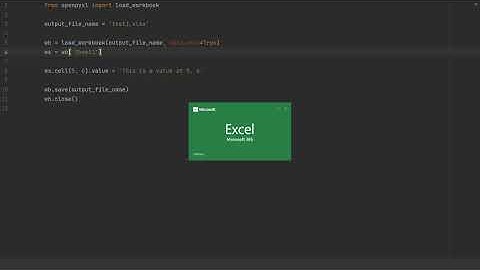 Edit Excel with Python