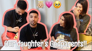 ASKING LAURA & VICTOR TO BE THE GODPARENT