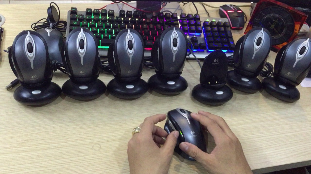 SHOPCONGNGHE192 thanh lý chuột không dây cao cấp logitech M-RAG97 - YouTube