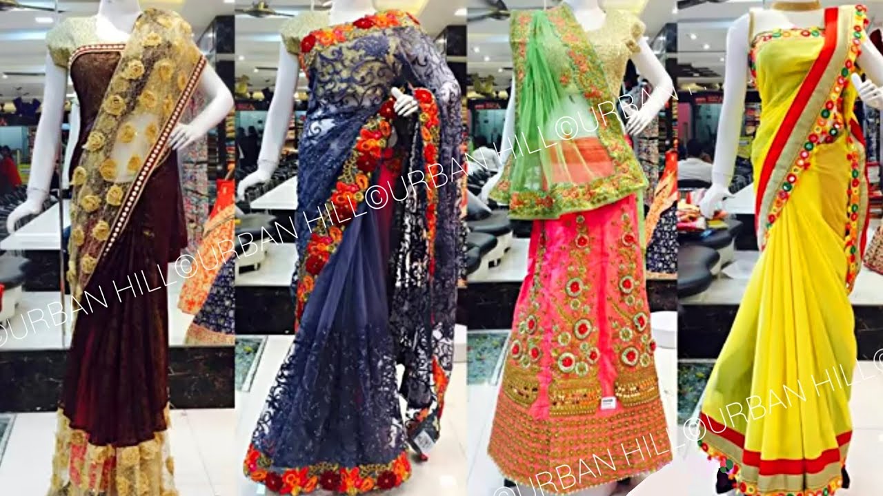 saree price tag 40₹ की साड़ी 5₹ का ब्लाउज खरिदे | surat factory designer saree| urbanhill