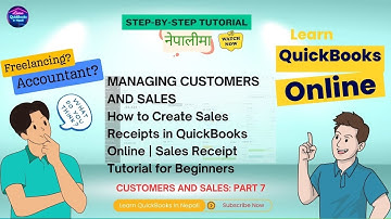 How to Create Sales Receipts in QuickBooks Online | Sales Receipt Tutorial for Beginners |