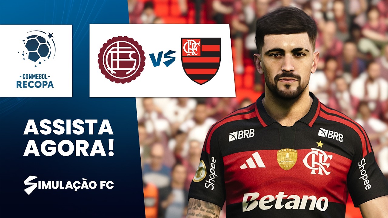 Lanús x Flamengo AO VIVO | Recopa Sul-Americana 2026 | PES 2021 4K 60FPS | Simulação Ultra Realista