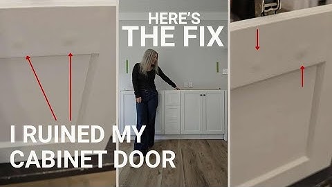 How to Fix a Bulge in a MDF Cabinet Door (When a Screw Pops Through)