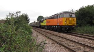 (HD) Colas 56105 thrashes through Bingham - 05/09/16