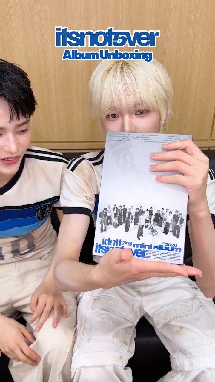 idntt itsnotover showcase 新品未開封 5枚 itsnotover' Album Unboxing 🎁💙 #idntt #identity #Kids_Return