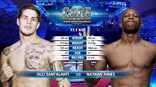 CAGE 43: Olli Santalahti vs Nathan Jones Full Fight MMA