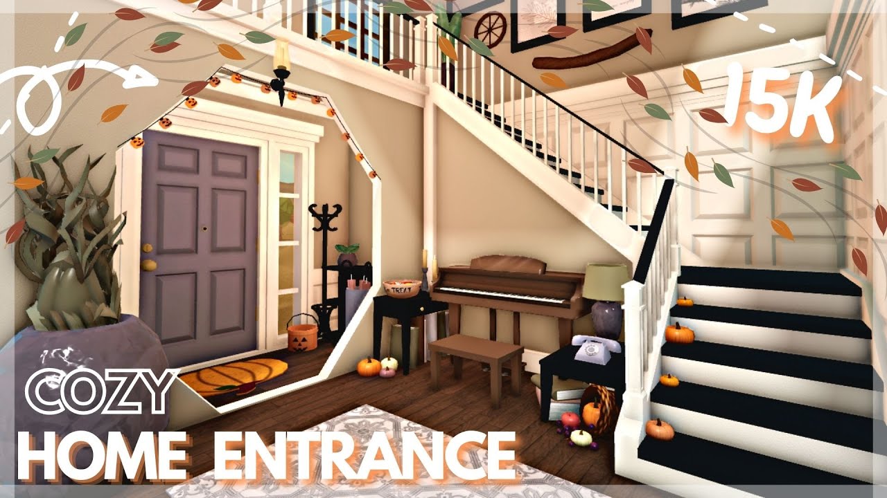 Autumn House Entrance Speed Build BLOXBURG Roblox YouTube