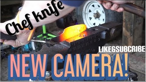 Forging a chef knife from a farriers rasp - knife making for beginners