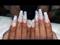 Acrylic Nails Fill | holographic  Nails | Medium Nails Tutorial | Natali Carmona