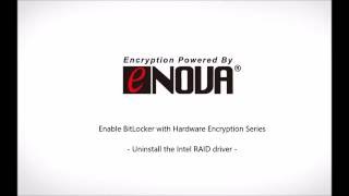 Uninstall the Intel RAID driver