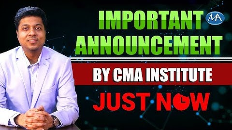 CMA exams Important Announcement by CMA Institute Just now | CMA onlime exams