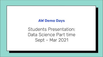 Data Science Course - Remote Demo day
