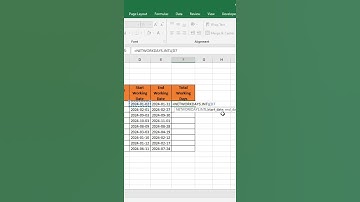 Calculate Working Days in Excel | Fastest Way in Excel #exceltutorialforbeginners  #exceltips