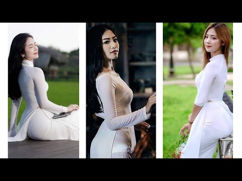 Video 228 Áo Dài Xuyên Thấu - NgườI Mẫu Áo Dài Trắng Có Vòng Mông To Lộ Nội Y 