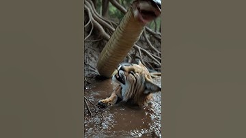 Python and Wildcat #ai #wildlife #wildcats #python #video #viral