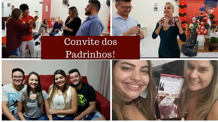 Entregando os convites de casamento para os padrinhos