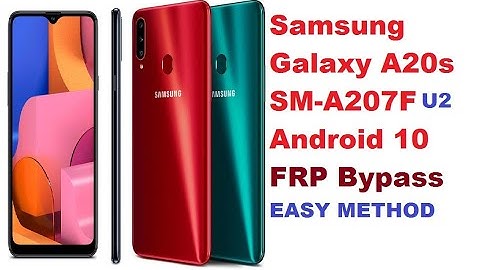 Samsung Galaxy A20S SM-A207F U2 Android 10 FRP Bypass EASY METHOD 2020