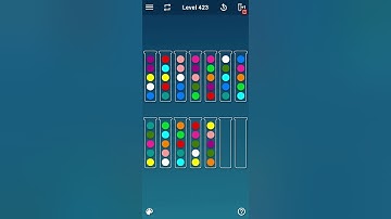 BALL SORT PUZZLE LEVEL 423