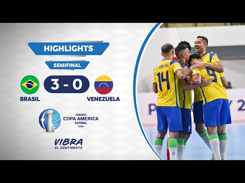 CA FUTSAL 2024 | BRASIL 3 - 0 VENEZUELA  |  Highlights
