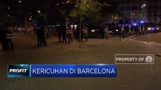Sudah tiga hari, barcelona masih rusuh