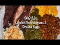 Bbq Ribs | Baked Beans | Deviled Eggs | Greens | & Mac n Cheese by Chef Bae |