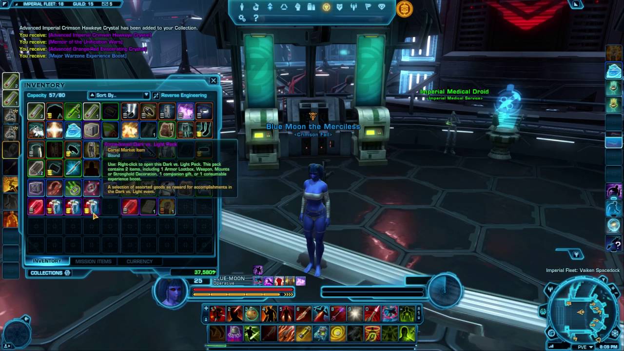 SWTOR: Dark vs. Light Event Rewards - YouTube