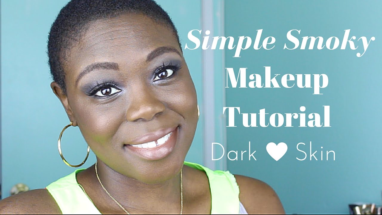 dark skinned celebrities Simple Smoky-Eye with Neutral Lip | Dark Skin Makeup Tutorial
