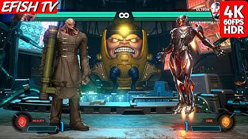 Nemesis & Ryu vs Ultron & Captain America (Hardest AI) - Marvel vs Capcom: Infinite | PS5 4K 60FPS