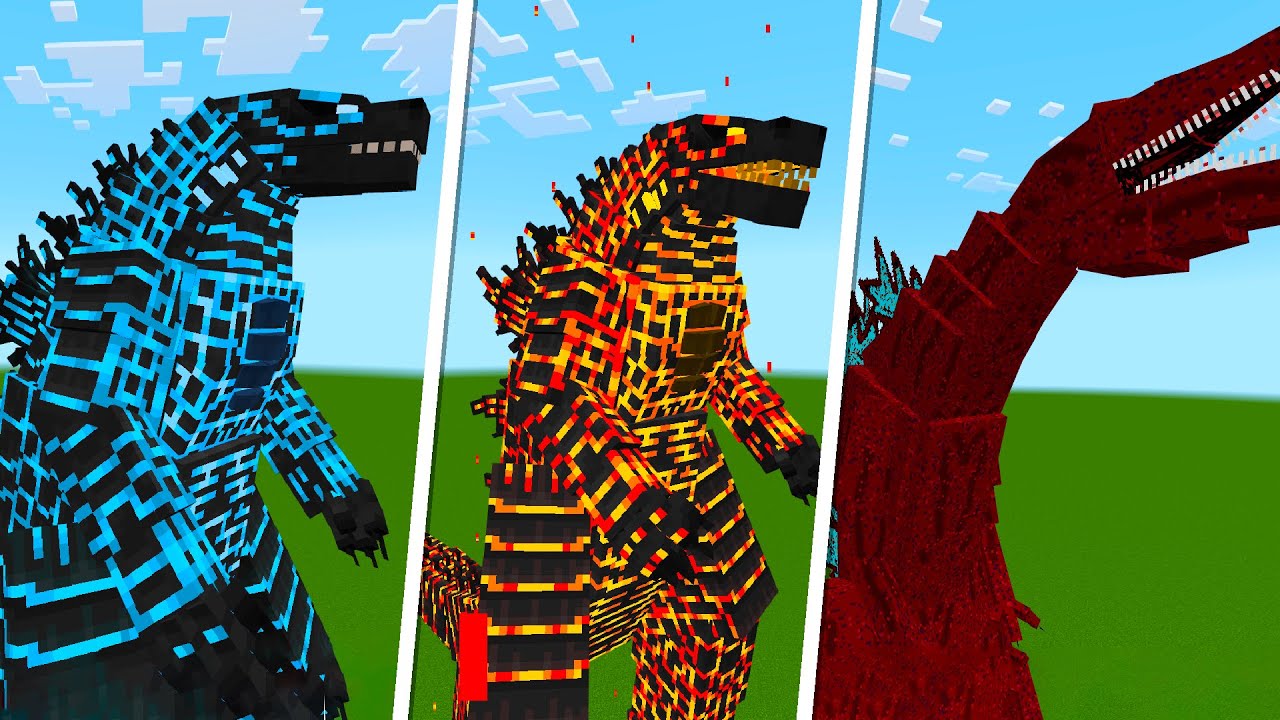 GODZILLA do MAIS FRACO ao MAIS FORTE no Minecraft