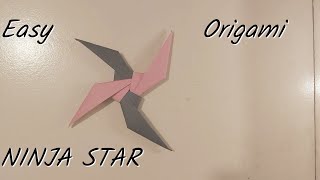 NINJA STAR ORIGAMI WEAPON CRAFT TUTORIAL | HOW TO MAKE SHURIKEN NINJA STAR EASY FOLDVEDA