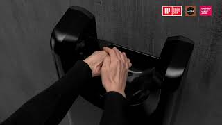 U-Flow Hand Dryer by Saniflow | High-Speed Drying. Modern Design. Built for High-Traffic.
