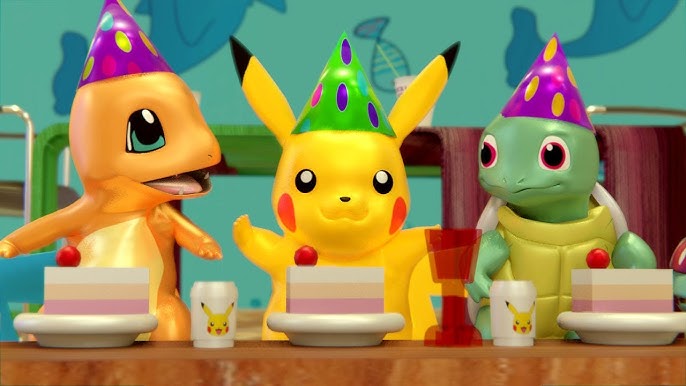 Canción de Cumpleaños Feliz con Pokémon 🎂🎉 Celebración de cumpleaños 